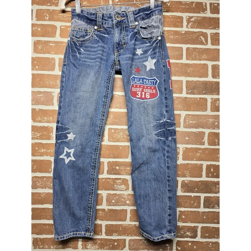 14 X‎ 26 Junior Y2k Skater Rock Jeans Stars And Stripes Northshore LTY Surfer